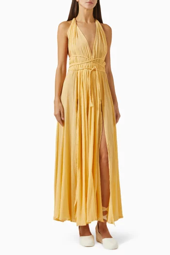 Hera Maxi Dress in Cotton Gauze