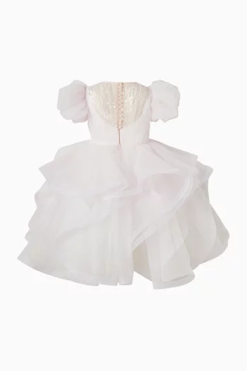 فستان بنقشة زهور الخشخاش