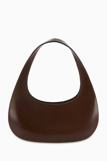 Slim Swipe Baguette Bag in Patent Leather