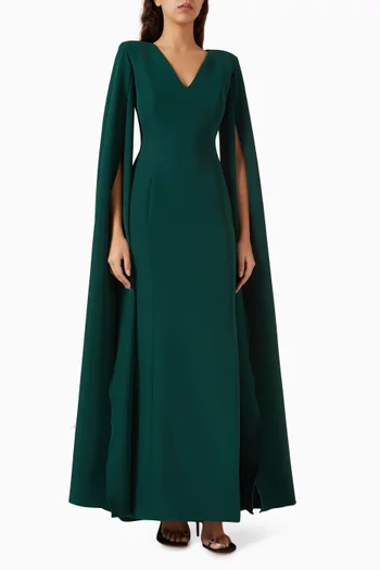Sculpted Harmony Waterfall Gown