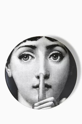Tema e Variazioni N.334 Wall Plate in Porcelain