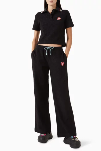 تي شيرت بولو بنقشة بشعار الماركة