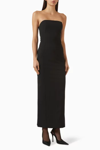 Shilo Strapless Dress in Wool