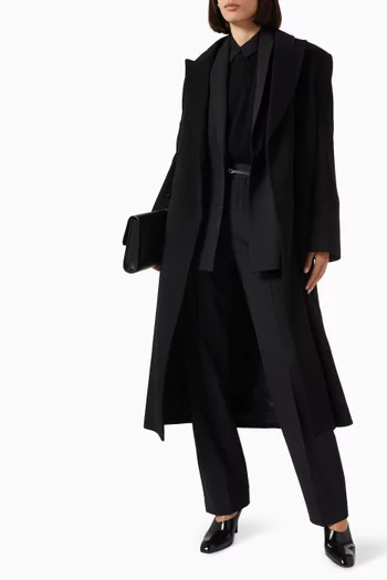 Rosco Double-breasted Coat in Wool & Cashmere
