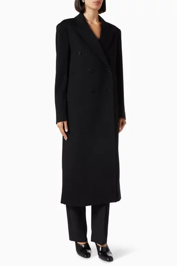 Rosco Double-breasted Coat in Wool & Cashmere