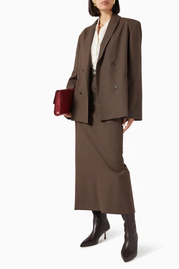 جاكيت سانسيا إيل دي اس بياقة بشال صوف