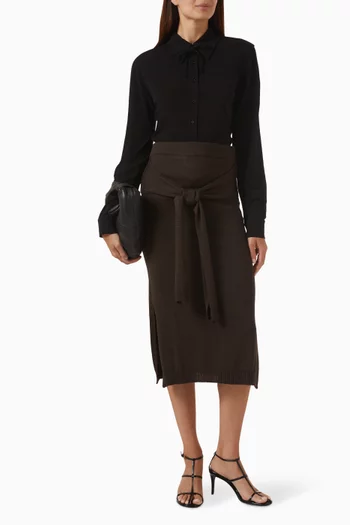 قميص بقصة ضيقة فيسكوز