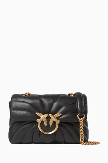 Mini Love Bag Puff Butterfly Crossbody Bag in Nappa Leather
