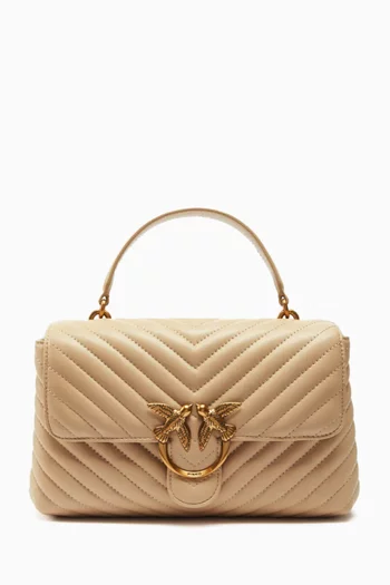 Classic Lady Love Puff Bag in Leather