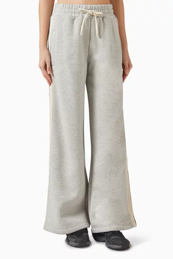 Curved Logo Sweatpants in Cotton