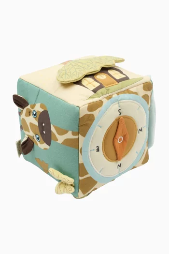 Safari Sensory Cube Toy
