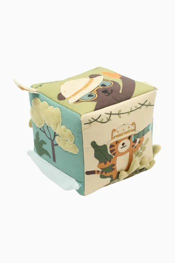 Safari Sensory Cube Toy