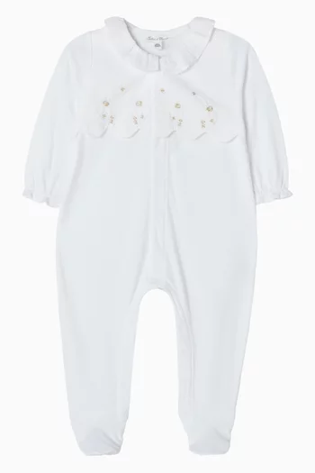 Embroidered Pyjama in Cotton
