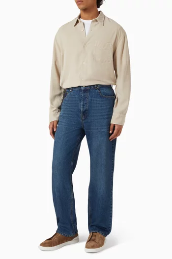 Nemir Straight Leg Washed Jeans