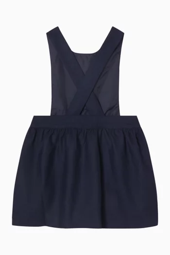 Embroidered Pinafore Dress