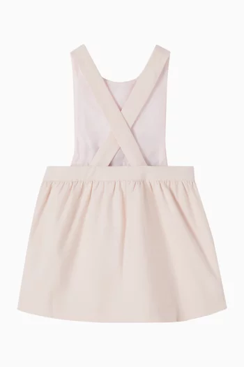 Embroidered Pinafore Dress