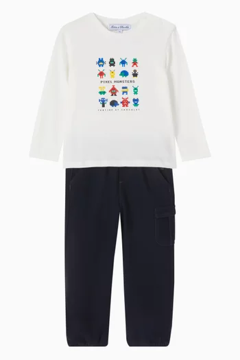 Graphic-print T-shirt in Cotton