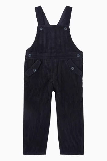 Sleeveless Dungarees in Cotton
