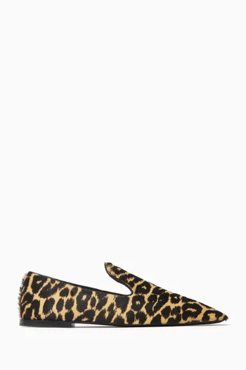 Leopard-Print Mules
