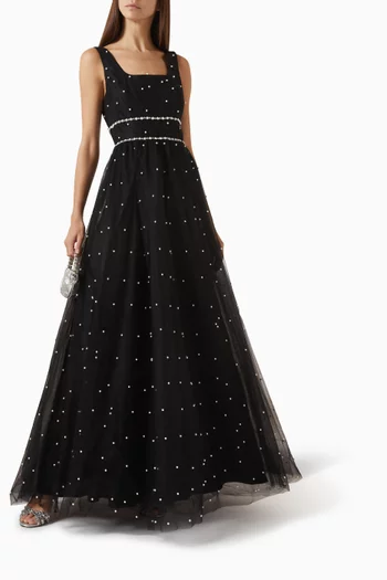 Pearl-embellished Ball Gown in Tulle