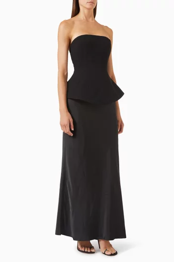 Ohio Corset Gown in Crepe & Satin