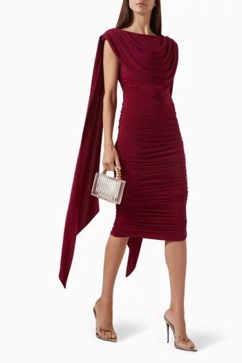 Wanderer Drape Dress in Jersey