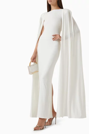 Mimi Cape Dress in Jersey
