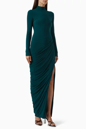 Betsy Drape Dress in Jersey