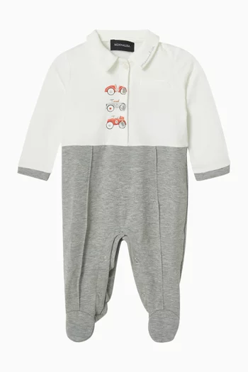 بيجاما مزينة بطبعة دراجة 