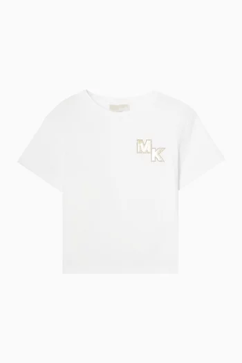 Logo Patch T-shirt in Cotton