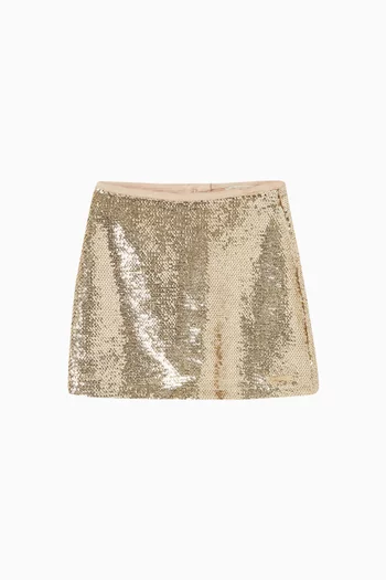Mini Sequins Skirt