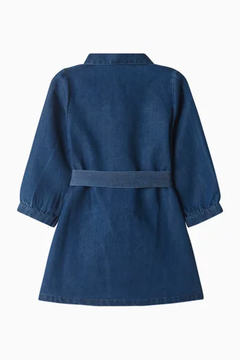 Belted Dress in Denim