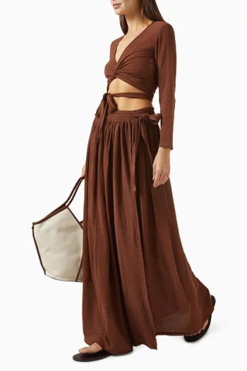 Lahun Top in Cotton Gauze