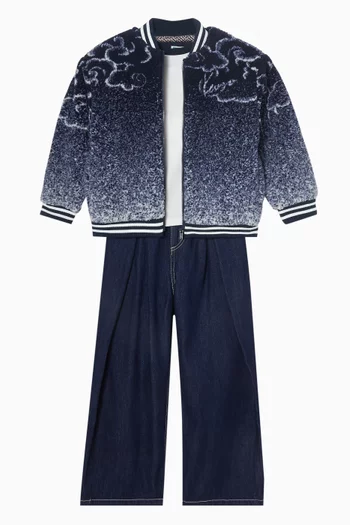 KENZO Galaxy Jacket in Faux Shearling
