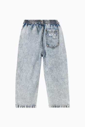 Tiger Logo Jeans in Denim