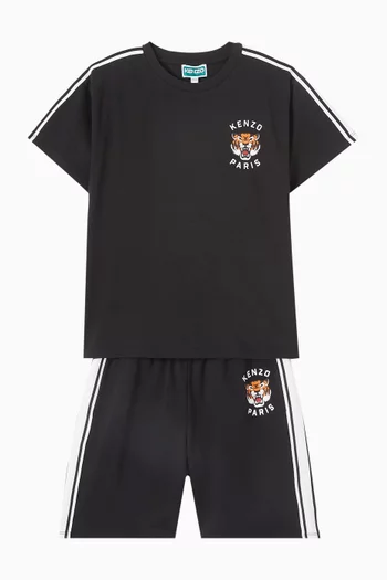 Tiger Logo T-shirt in Cotton