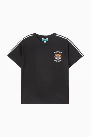Tiger Logo T-shirt in Cotton