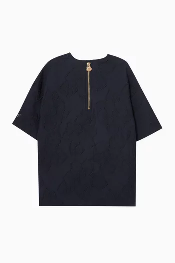 Tonal Embroidered Dress