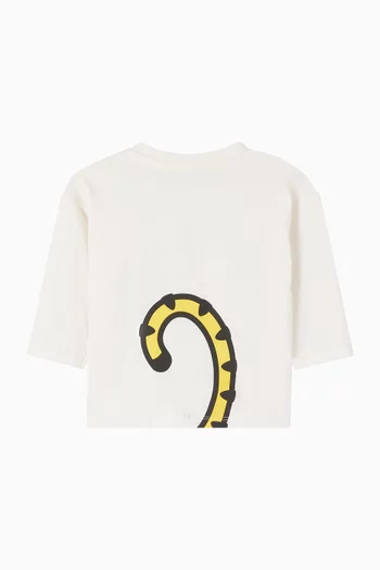 Tiger Logo T-shirt in Cotton