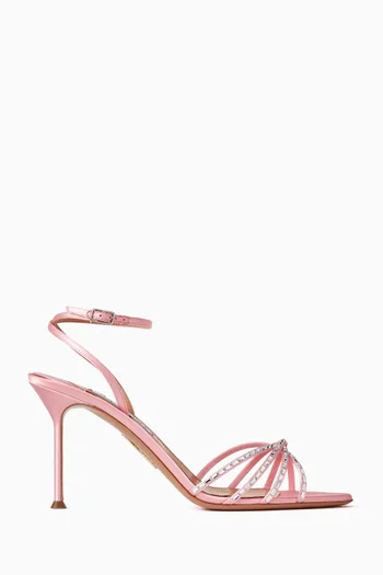 Tell Me 85 Sandals in Satin
