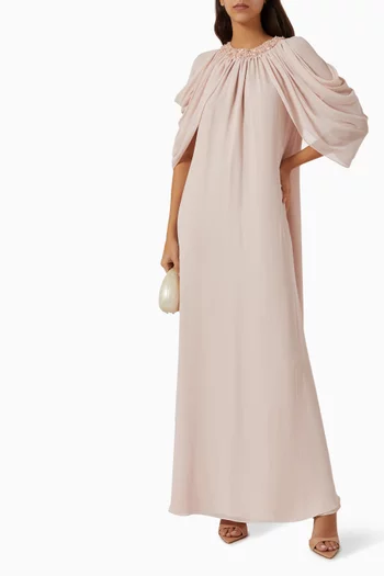 Nur Embellished Drape Dress