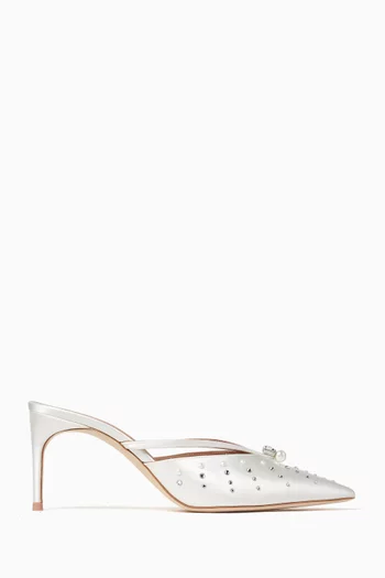 Marisa 70 Mules in Satin