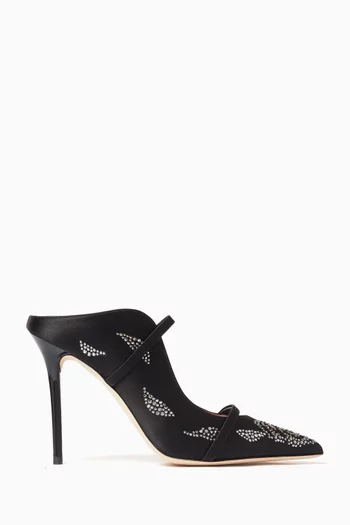 Maureen 100 Rose Embellished Mules in Satin