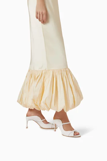 Noah 70 Mule Sandals in Lace & Leather