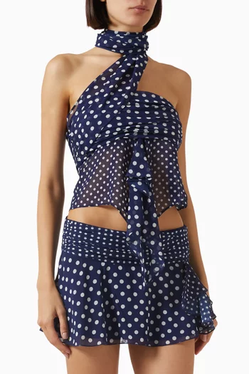 Wrap-around Top in Chiffon