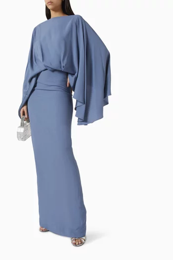 فستان ايوليا طويل كريب كادي