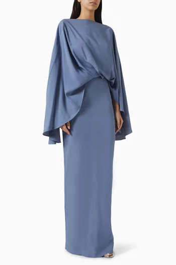 فستان ايوليا طويل كريب كادي