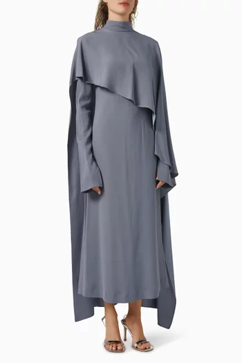 فستان كارينجتون متوسط الطول كريب كادي