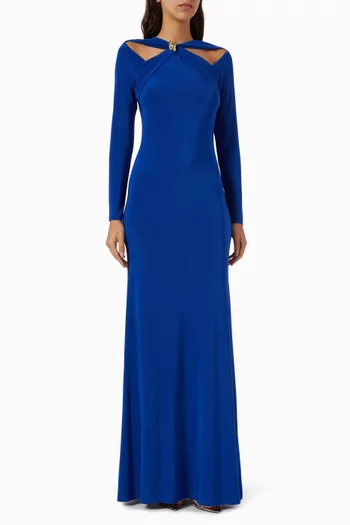 Cut-out Gown in Jersey