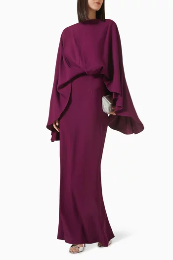 فستان ايوليا طويل كريب كادي